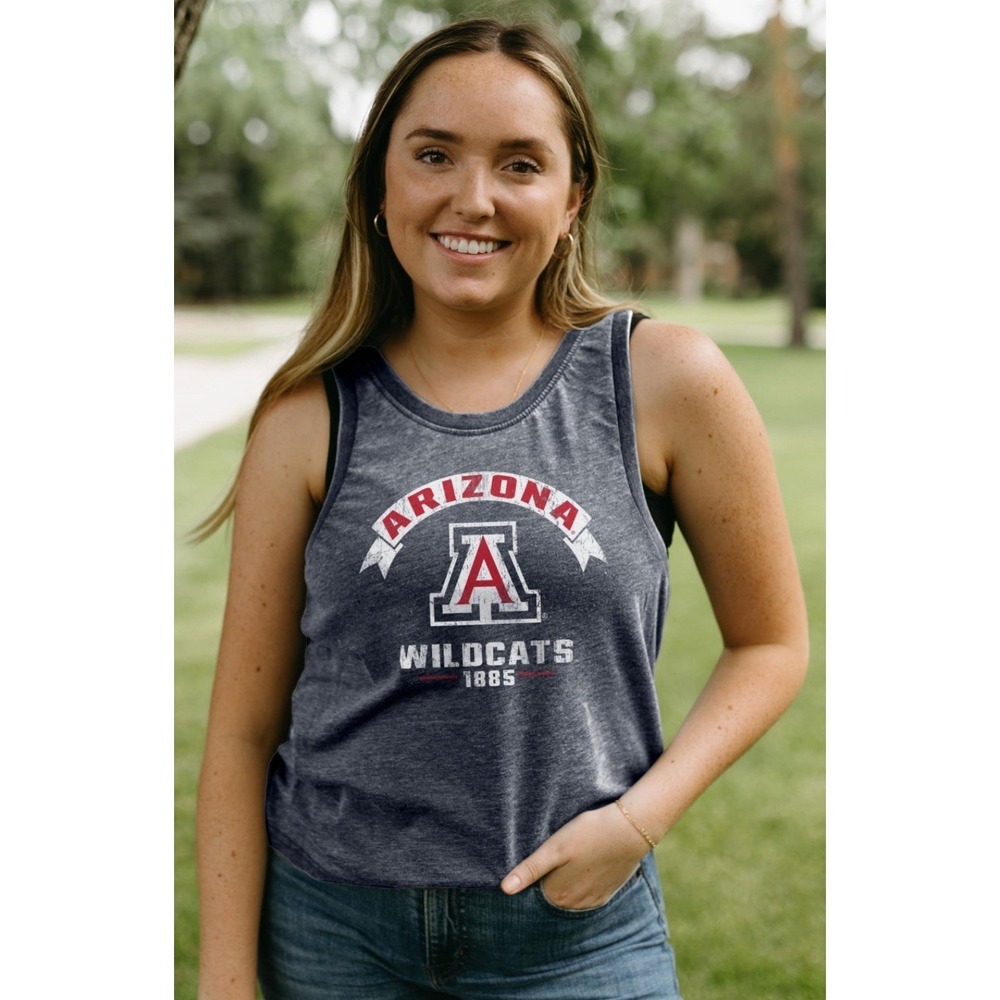 Arizona Wildcats NCAA Officially Licensed Women's Tank Top Vintage Scholar,‎ XL